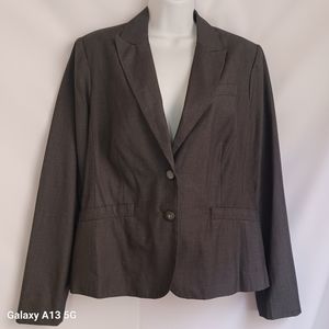 Tommy Hilfiger Women's Grey Two Button Front Jacket Sz L